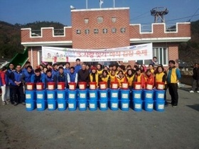 [NSP PHOTO]장흥, 삼성전자한국총괄 서부지사 S-사랑잇기 김장축제 열어