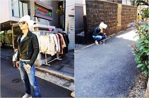 [NSP PHOTO]チャングンソク韓流スターの屈辱一人散策 誰も気づいてくれない