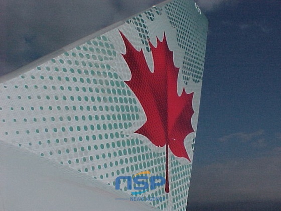 NSP통신-에어캐나다 꼬리날개. (에어캐나다 제공)
