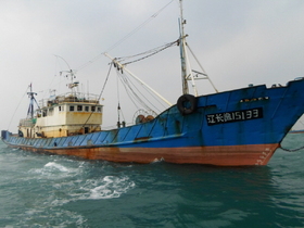 [NSP PHOTO]목포해경, 어획량 축소 게재한 中 어선 4척 나포