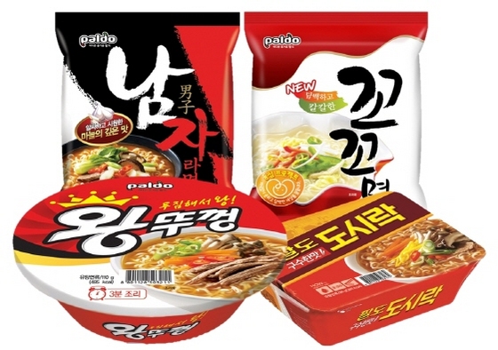 NSP통신-리뉴얼 라면 제품 4종 팔도 제공