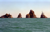[NSP PHOTO][NSPTV]Oryukdo with its harmonious sea and rocky islets is a famous tourist attraction in Busan