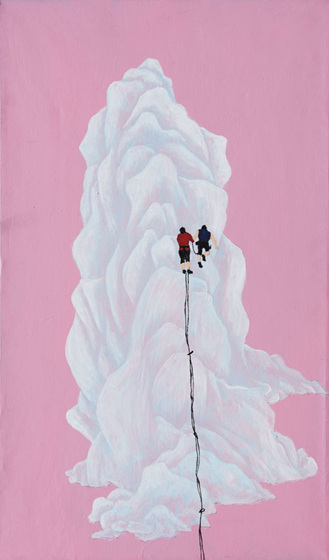 NSP통신-Climbing / 41x24cm / 장지위에 채색. (해운대아트센터 제공)