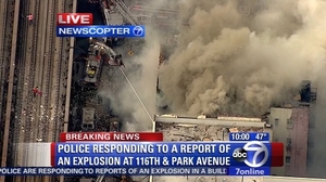 [NSP NEWS Image]뉴욕 맨하탄 이스트할렘 빌딩 폭발붕괴 1명 사망 16명 부상