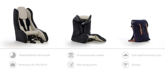 NSP통신-볼보 팽창식 어린이 카시트 컨셉트