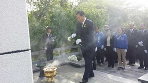 [NSP PHOTO]안병호 함평군수 후보, 충혼탑 참배···재선도전 본격 시작