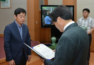 [NSP PHOTO]오흥영 담양군 외식업지부장, 전라남도지사 표창 받아