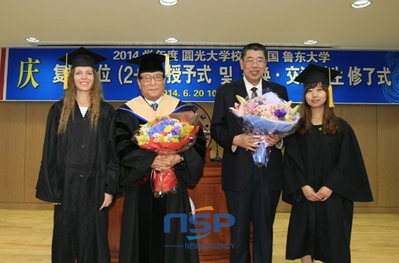 [NSP PHOTO]원광대, 2014 복수학위 수여식 및 교환·교류학생 수료식