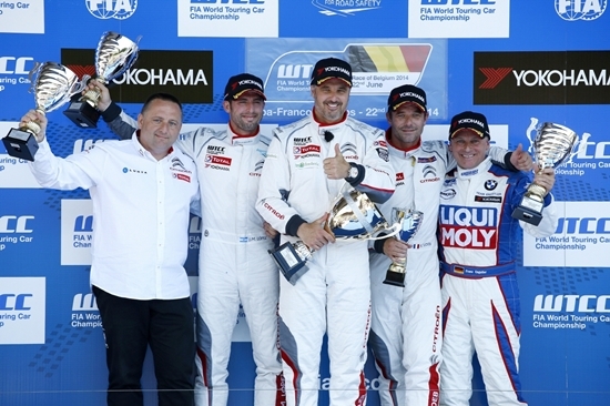 NSP통신-WTCC 벨기에 대회_1라운드 포디움