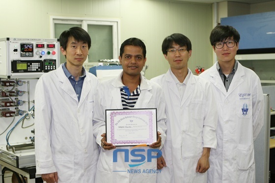 NSP통신-주인공인 정대승, 아쇽 쿠마다스, 김남훈, 박민욱/왼쪽부터 (전북대학교)