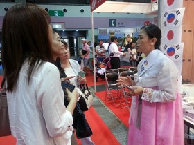 [NSP PHOTO]일본 오사카 마타니티 카니발 한국식 산후조리 일본에 소개하는  최성희 이츠코리아 대표