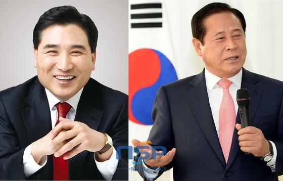 NSP통신-새누리당 해운대기장갑 국회의원 보궐선거에 경선 후보로 나서는 김세현 전 친박연대 사무총장(왼쪽)과 배덕광 전 해운대구청장(오른쪽).
