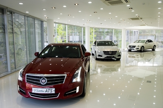 NSP통신-캐딜락 부산전시장 내부전경