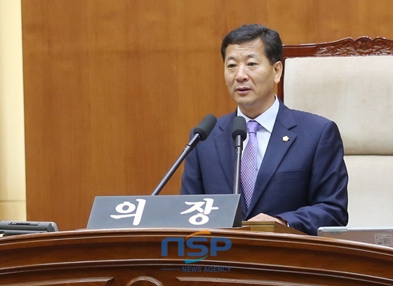 NSP통신-의사 진행하고 있는 박현규 의장 (전주시의회)