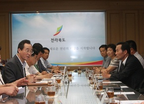 [NSP PHOTO]송하진 전북지사, 농업인단체 대표와 간담회