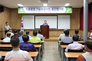 [NSP PHOTO]부여 농기센터, 벼농사 중간평가회 개최