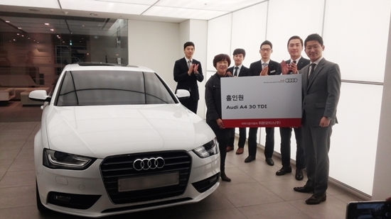 NSP통신-위본모터스, 골프대회 홀인원상 차량전달식