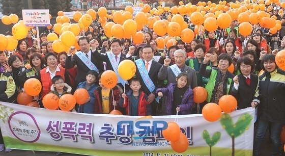 NSP통신-성폭력 추방 캠페인 현장 (천안시)