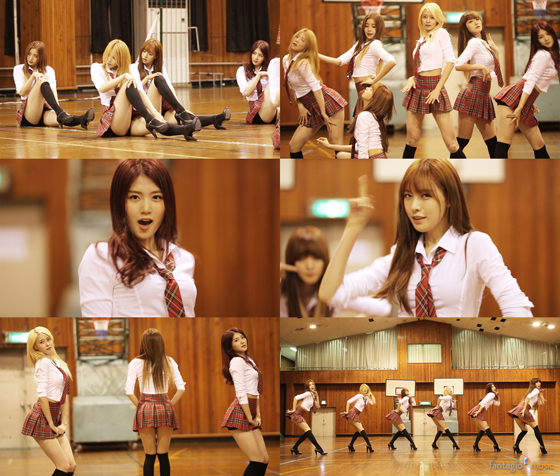 [NSP PHOTO]헬로비너스, 끈적끈적 초미니 스쿨룩 안무영상 공개 아찔