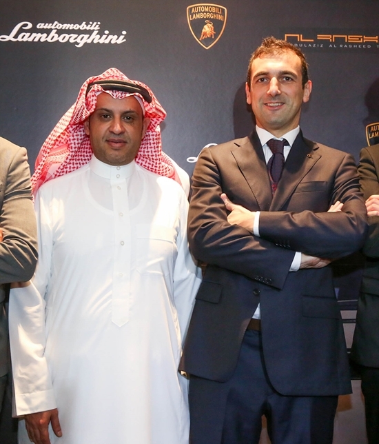 NSP통신-(좌) 압둘아지즈 알 라쉬드, 알 라쉬드 그룹 CEO, (우) 람보르기니 컬렉션 담당자 보리스 푸두