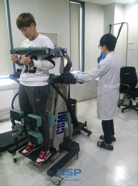 NSP통신-아산시가 여자하키팀을 대상으로 온천재활치료 프로그램을 실시하고 있다. (아산시)
