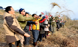 [NSP PHOTO]담양군, 동절기 야생동물 먹이 주기 활동 전개