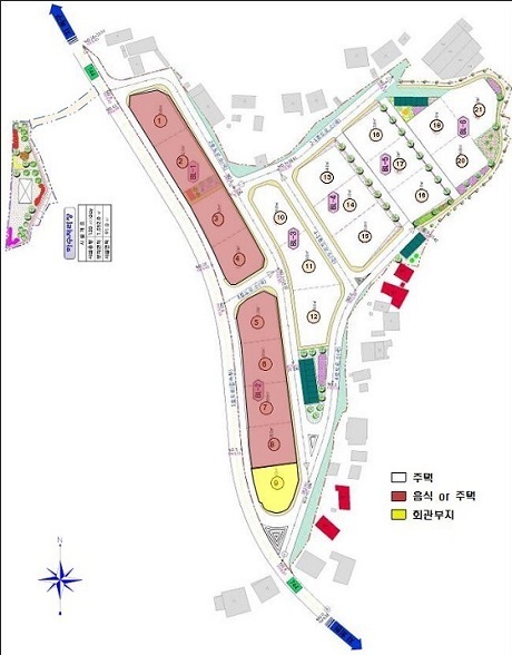 NSP통신-군산시 옥구소도읍 음식 및 주택단지 평면도.