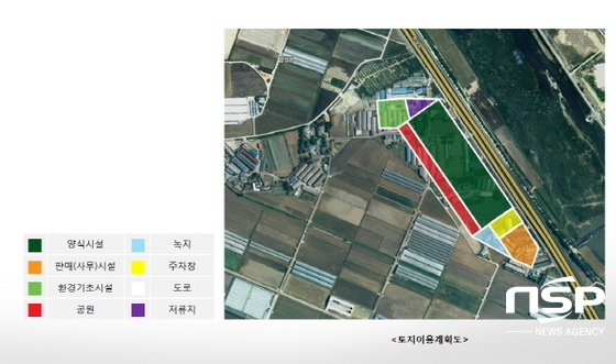 NSP통신-화순군 내수면 양식단지 토지이용계획도. (화순군)