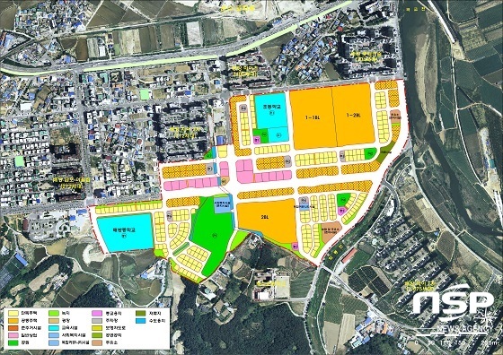 NSP통신-아산 배방 월천지구 도시개발 계획도 (아산시)