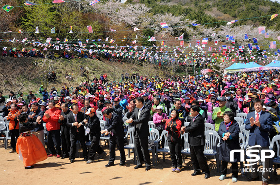 NSP통신-도심 속 벚꽃의 향연을 만끽할 수 있는 제9회 청학벚꽃축제가 오는 4월 5일 청학동 해돋이배수지 및 자연생태학습장 일원에서 화려하게 펼쳐진다. 사진은 제8회 벚꽃축제 모습. (영도구 제공)