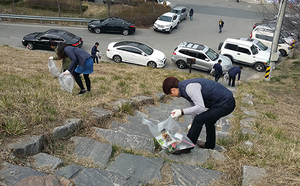 [NSP PHOTO]농어촌공사 전북본부, 전주 아중호수 환경정화 실시