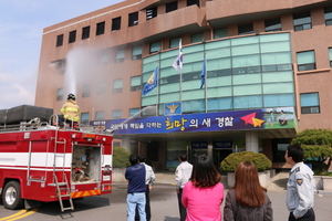 [NSP PHOTO]광양경찰서, 광양소방서와 합동 소방훈련 실시