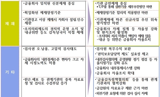 NSP통신-검사․제재 개혁방안 주요내용