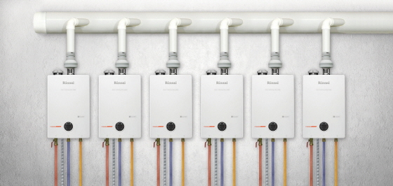 NSP통신-상업용 온수시스템 캐스케이드 (린나이코리아 제공)