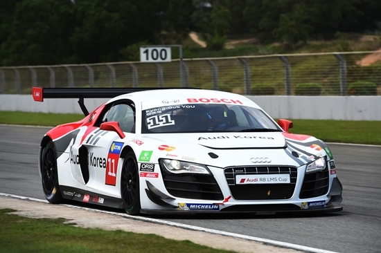 NSP통신-2015 R8 LMS 컵에 참가하는 팀 아우디 코리아의 유경욱 선수 출전 차량