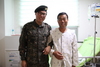 [NSP PHOTO]간암 투병 아버지에게 간 이식한 육군 병사 효심