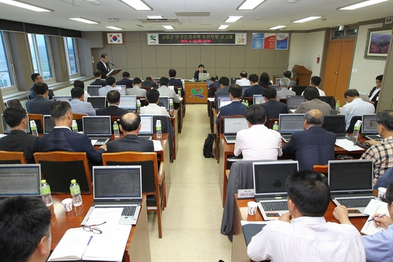 NSP통신-23일 고성군청 중회의실에서 개최된 인구 증가시책 주진상황 보고회 모습. (고성군 제공)