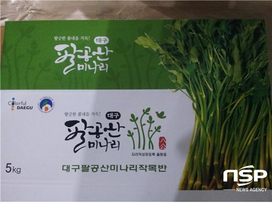 NSP통신-팔공산미나리의 특허출원과 함께 새롭게 디자인 된 로고 디자인. (대구 상공회의소 제공)