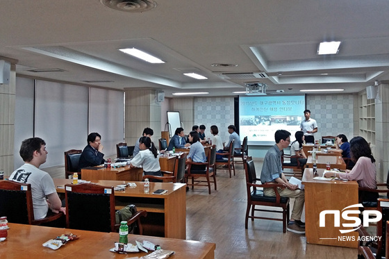 NSP통신-2015년도 대구시 통상모니터 하계 인턴 채용 인터뷰가 진행되고 있는 모습. (대구상공회의소 제공)
