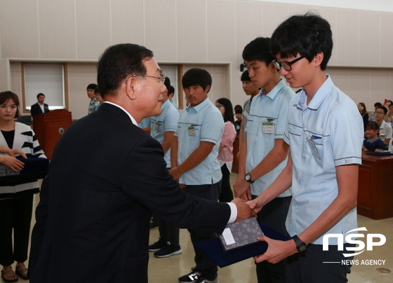 NSP통신-21일 전남교육청이 실시한 제61회 전라남도 과학전람회 시상식. (전남교육청)