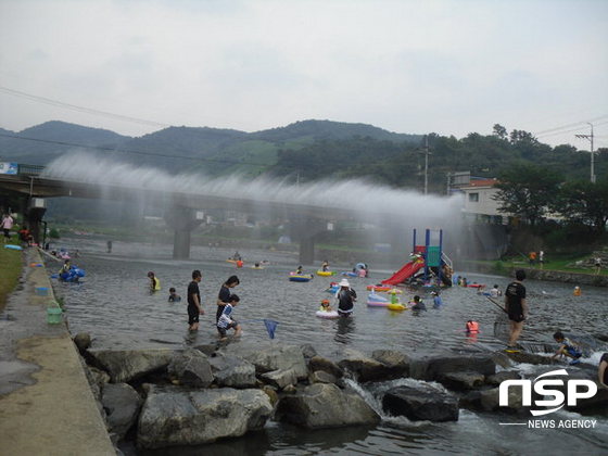 NSP통신-지난해 하동군에서 진행된 가로내 여름축제에서 참가자들이 물놀이를 즐기고 있다. (하동군 제공)