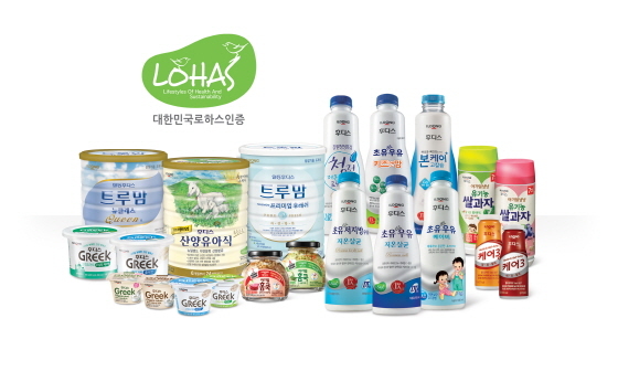 NSP통신-일동후디스가 그릭요거트, 산양분유 등 총 25개 품목에서 대한민국 로하스 인증을 획득했다. (일동후디스 제공)