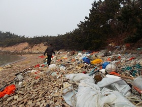 [NSP PHOTO]군산시, 강하구 해양쓰레기 처리사업 추진