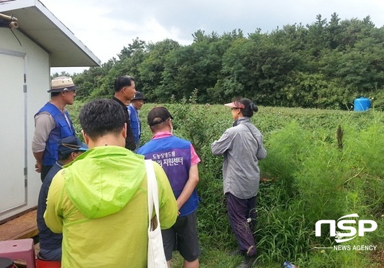 NSP통신-나주시 봉황면에서 귀농에 성공한 구기자 재배농가가 서울특별시 농작업자를 대상으로 귀농귀촌 관련 교육을 하고 있다. (나주시)