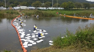 [NSP PHOTO]충남도, 수질오염사고 대비 방제훈련 실시