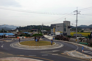 [NSP PHOTO]전주시, 삼천동 중인삼거리 회전교차로 설치