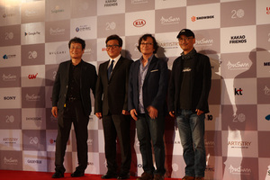 [NSP NEWS Image]부산국제영화제 개막식 참석한 문성근 윤재균 이준익