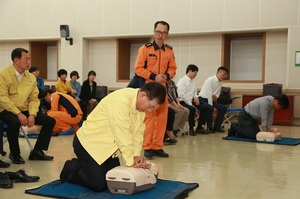 [NSP PHOTO]전남교육청, 전직원 대상 심폐소생술 및 응급처치 교육 실시