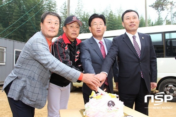 NSP통신-지난 1일 열린 나주 세지중 야구부 창단 3주년 기념식. (나주시)