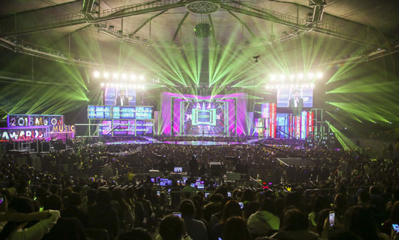NSP통신-▲7일 오후 7시 서울 올림픽공원 체조경기장에서 3시간여 동안 올해 첫 대중음악시상식인 2015 멜론뮤직어워드가 화려하게 펼쳐졌다.